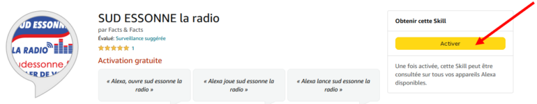 activer le skill Sud Essonne la radio sur Alexa